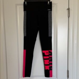 PINK Victoria's Secret Leggings - Black, Gray, and Pink